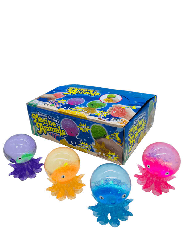 Squeezy blekksprut med sugekopp