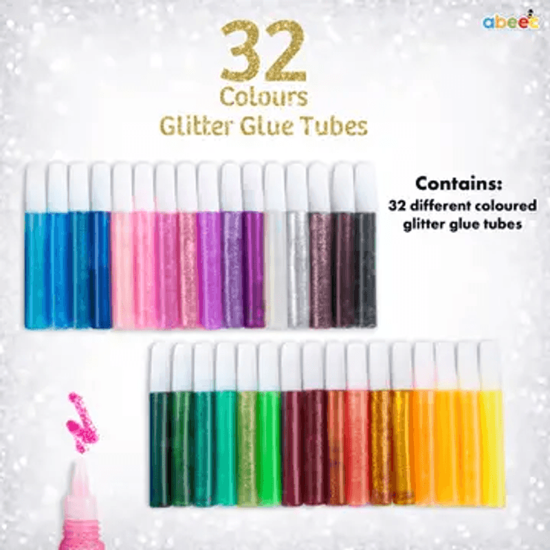 Glitterlim 32 farger